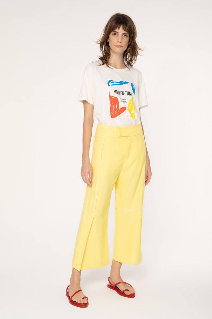 yellow grid pants